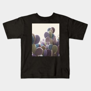 Pastel Cactus: Surreal photo in muted confetti colors Kids T-Shirt